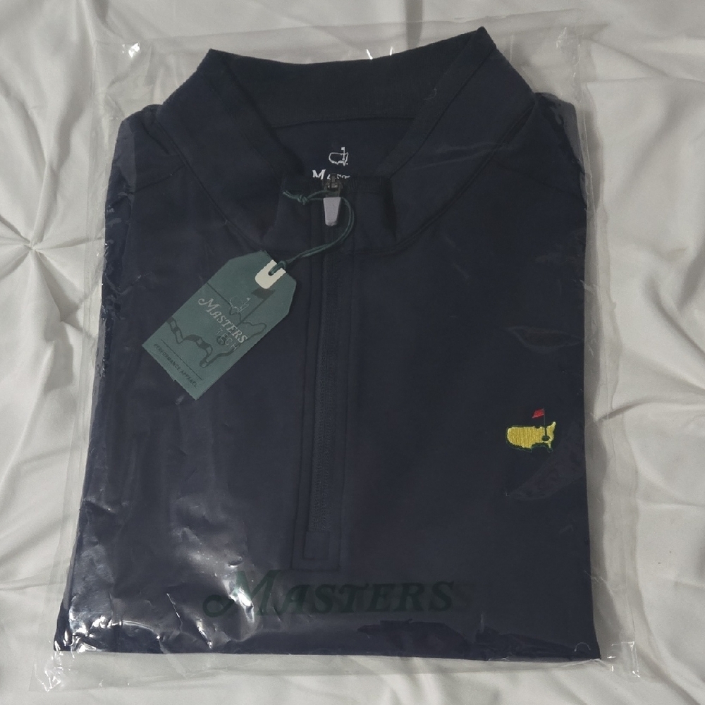 2025 Masters Navy Quarter-Zip Pullover